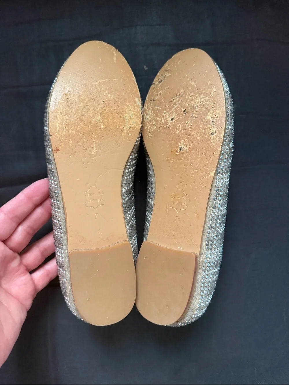 Steve Madden Crystal Embellished Loafers - Silver Glitter